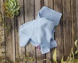 Serviette gaze de coton Bleu Ciel.jpg