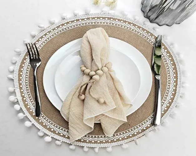 Serviette gaze de coton Tabac