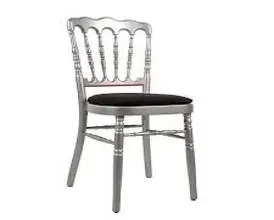 Chaise Napoléon Argent et Noirewebp