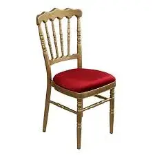 Chaise Napoléon Or et Rouge